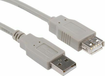 HAMA 1.8m USB 2.0 Cable A-Male to A-Female Gray (00030619)