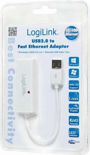 LogiLink UA0144 USB Адаптер За Мрежа С Проводников Ethernet Свързване