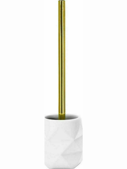 Kleine Wolke Crackle Plastic Toilet Brush Golden