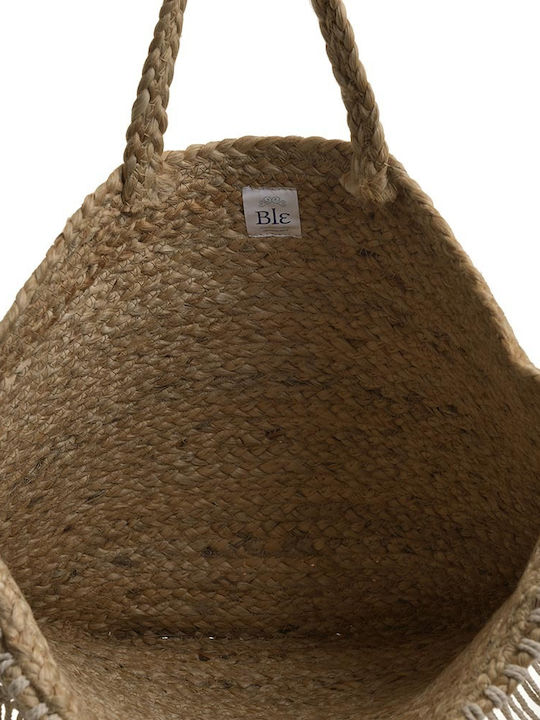 Ble Resort Collection Ψάθινη Τσάντα Θαλάσσης Μπεζ