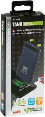 Lampa Hyper Tank Power Bank 10000mAh с 2 USB-A порта Син