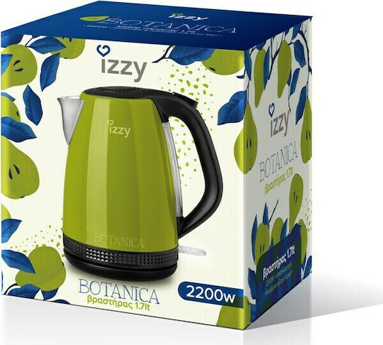 Izzy Botanica IZ-3003 Kettle 1.7lt 2200W Green