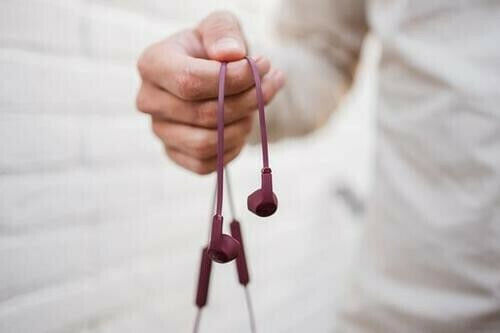Fresh 'n Rebel Flow Earbuds Handsfree Headphones with Connector 3.5mm Red