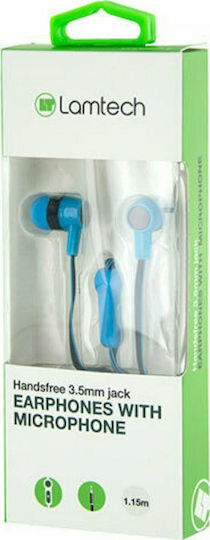Lamtech LAM021356 In-ear Handsfree με Βύσμα 3.5mm Μπλε