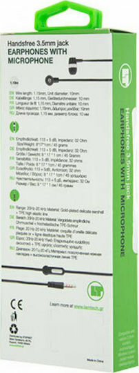 Lamtech LAM021356 În ureche Handsfree cu Mufă 3.5mm Verde