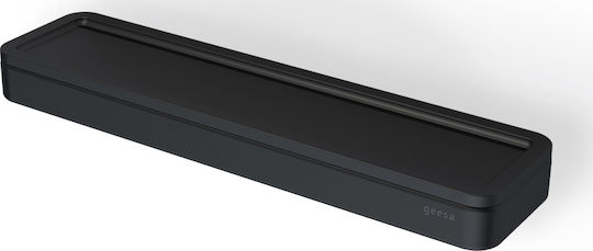 Geesa Frame Montat pe perete Raft Baie Metal 26x6.5x2.5cm Negru Mat Neagră