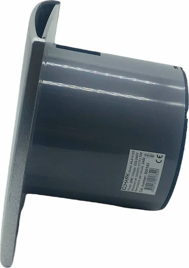 Elmark ALS- D120 Επιτοίχιος Εξαεριστήρας 120mm Ασημί