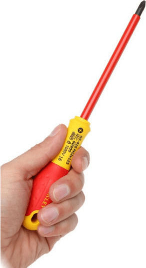 Stanley Fatmax Electrician VDE 1000V Screwdriver Cross Size PH2x125mm