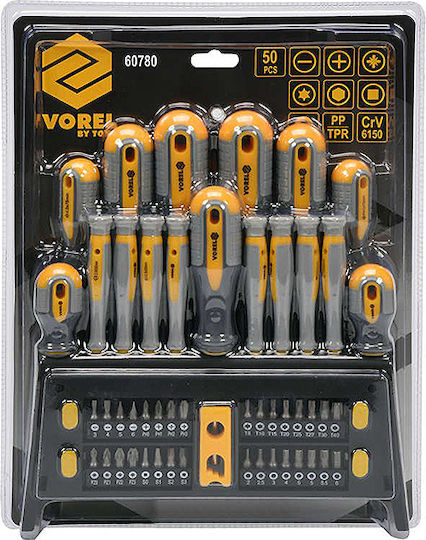 Vorel Set 50 Screwdrivers with 50 Interchangeable Tips