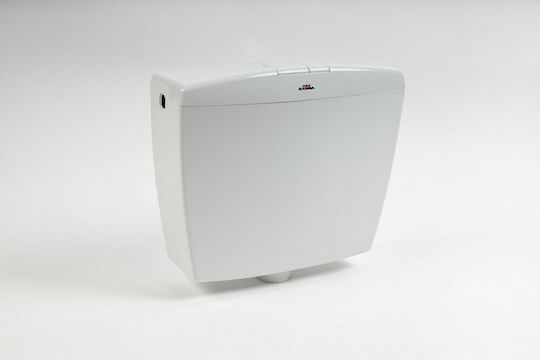 Kariba 2008 Duo Wall Mounted Plastic High Pressure Rectangular Toilet Flush Tank White