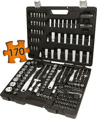 Beta Easy 903E/C170 Set de chei tubulare și clichet 1\2" & 1\4" & 3\8" 170buc