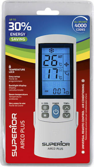 Superior Electronics AirCo Plus 4000 Universal Τηλεχειριστήριο για Κλιματιστικό
