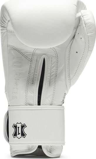 Leone The Greatest Boxing Gloves made of Synthetic Leather for Bag White