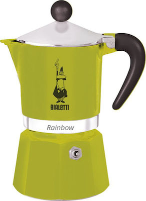 Bialetti Rainbow Μπρίκι Espresso 1cups Πράσινο