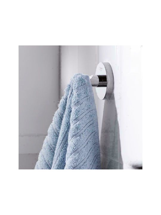 Grohe Essentials Single Wall-Mounted Bathroom Hook Chrome