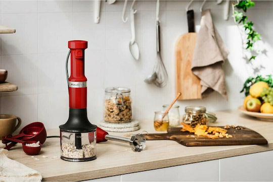 Kitchenaid Blender De Mână Cu Tijă Din Inox 180W Roșu