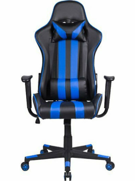 Fylliana Sar12 Scaun Gaming Din piele ecologică cu Brațe Reglabile Negru/Albastru