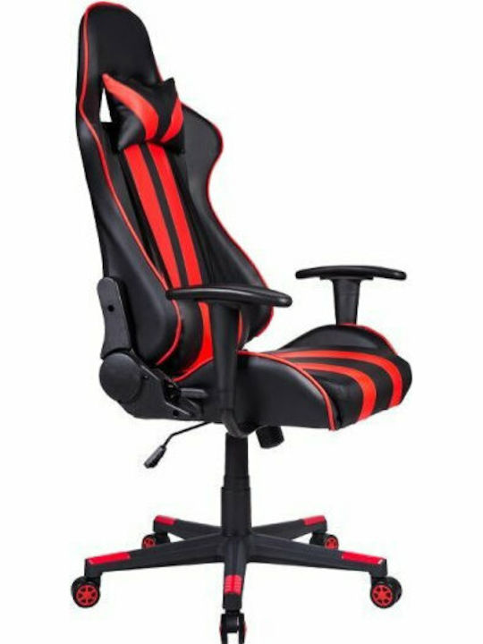 Fylliana Sar12 Artificial Leather Gaming Chair with Adjustable Arms Red