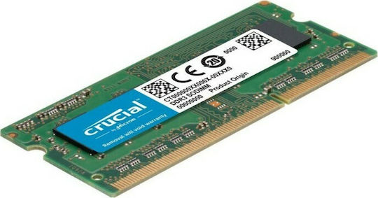 Crucial DDR3 με Module 1x4GB και Ταχύτητα 1600 για Laptop