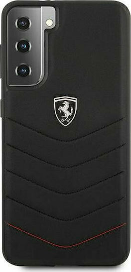 Ferrari Off Track Quilted Задна корица Пластмаса Черен (Galaxy S21+ 5G)