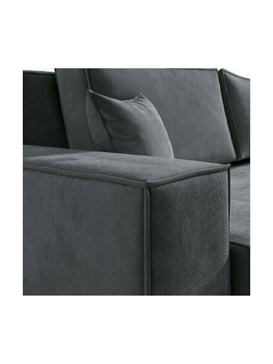 Olymp Colțar Canapea cu Unghi Reversibil Gri 280x210x80cm