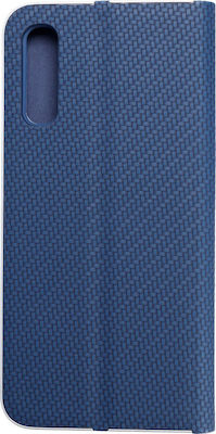 Forcell Luna Carbon Plastic Book Blue (Galaxy A50)