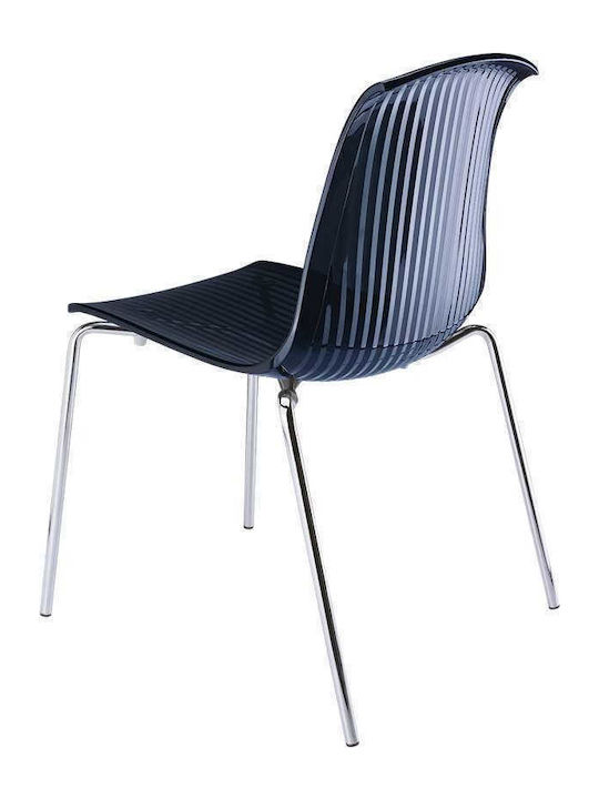 Allegra Kitchen Polypropylene Chair Black 50x54x84cm