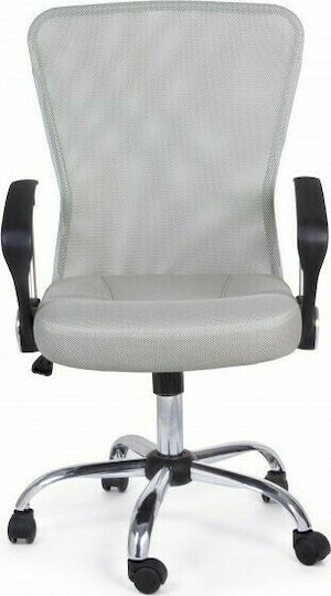 Bizzotto W-Arms Brisbane Light Καρέκλα Γραφείου με Μπράτσα Γκρι