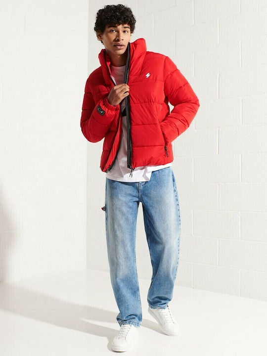 Winter Jacket Puffer Red