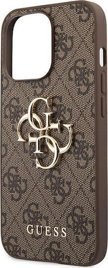 Guess Metal Logo Back Cover Πλαστικό Καφέ (iPhone 13 Pro)