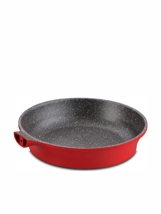 Royalty Line Royalty Line Cookware Set Cast Aluminum Burgundy with Stone Interior Coating 6 Pieces
