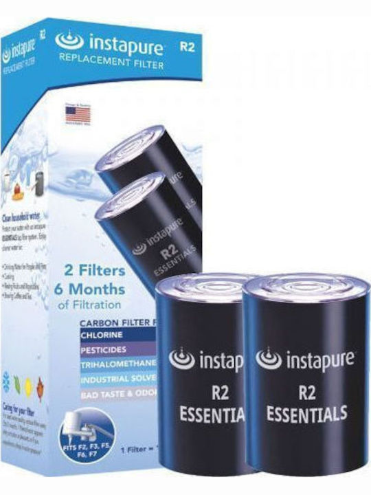 Instapure Water Filter Replacement for Faucet made of Activated Carbon R2 5 μm 2pcs