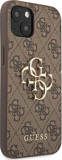 Guess Metal Logo Back Cover Πλαστικό Καφέ (iPhone 13)