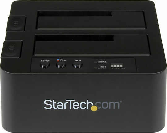 StarTech Docking Station για 2 Σκληρούς Δίσκους SATA 3.5" / 2.5" με σύνδεση USB 3.1 (SDOCK2U313R)