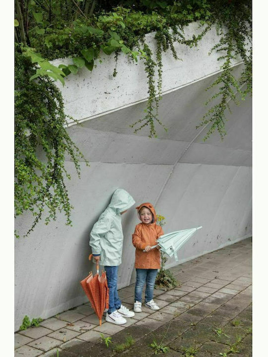Trixie Kids Curved Handle Umbrella Mr Fox with Diameter 70cm Orange