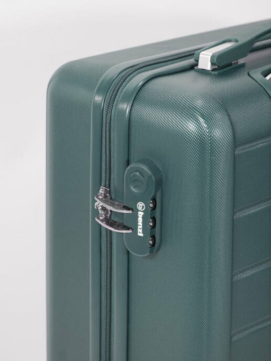 Benzi Cabin Travel Suitcase Hard Green with 4 Wheels Height 55cm
