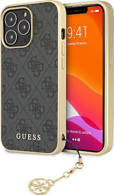 Guess 4G Charms Plastic Back Cover Gray (iPhone 13 Pro Max)