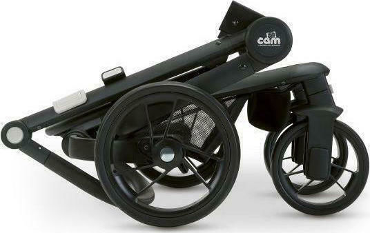Cam Taski Sport Adjustable 3 in 1 Baby Stroller Suitable for Newborn Black 10.6kg