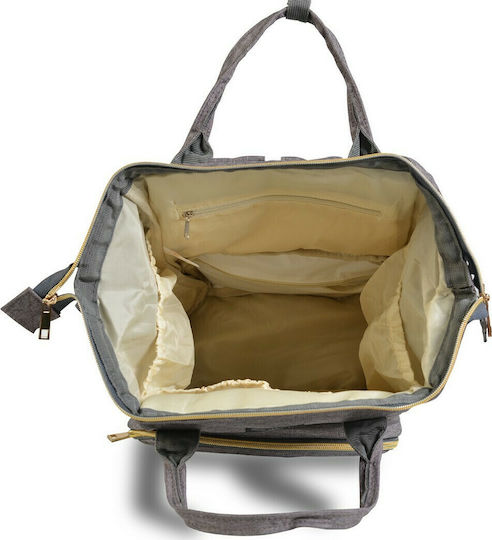 Cangaroo Τσάντα-Αλλαξιέρα Πλάτης Amelia Dark Grey 39x16.5x43εκ.