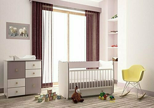 Lorelli Πολυμορφική Κούνια Dream White/Orchid Pink με Συρτάρι