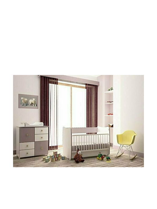 Lorelli Babybett Multifunktional Dream Weiß für Matratze 60x120cm