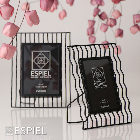 Espiel Metallic Black Photo Frame