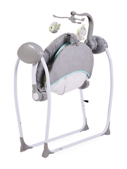 Cangaroo Ηλεκτρικό Relax Μωρού Κούνια Baby Swing Plus με Μουσική Pink για Παιδί έως 9kg