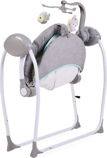 Cangaroo Ηλεκτρικό Relax Μωρού Κούνια Baby Swing Plus με Μουσική Pink για Παιδί έως 9kg