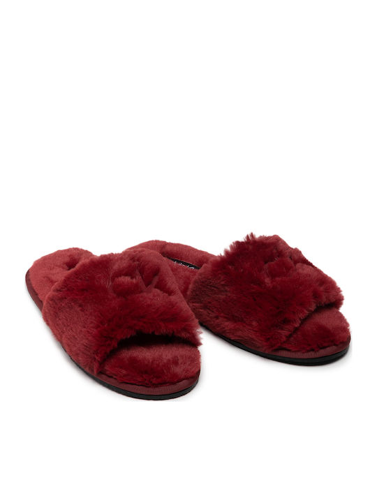 Papuci Pentru Femei Sliders Cu Blană Desert Rose