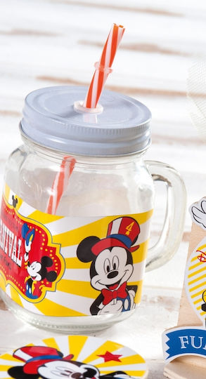 Благодарствен Подарък за Кръщене с Чаша Бутилка Мляко Mickey Carnival
