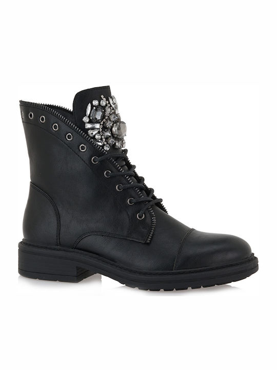 Seven Women's Combat Boots Black