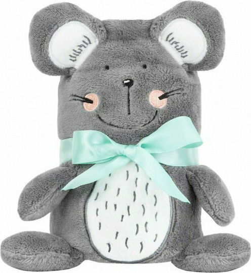 Kikka Boo Wickeltuch für Kinderzimmer 3D Maus mit Tier 75x100cm