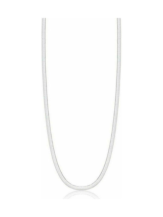 Luca Barra Chain Neck Snake made of Steel Length 43cm