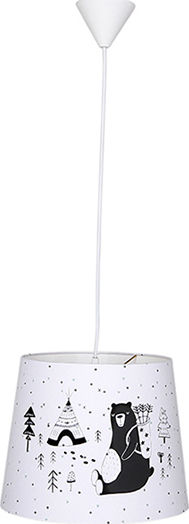 Funna Baby Kids Fabric Single Ceiling Light Lets Go 60W 30x26cm